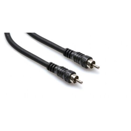 Maxpower Hosa Technology 3 ft. Unbalanced Interconnect Cable - Nickel-Plated Plugs RCA to Same MA2519037